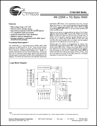 Click here to download CY62146VLL-70ZI Datasheet