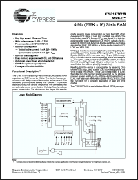 Click here to download CY62147DV18L-55BVI Datasheet