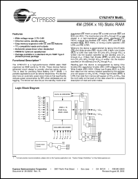 Click here to download CY62147VLL-70ZI Datasheet