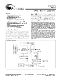 Click here to download CY62157DV18L-70BVI Datasheet