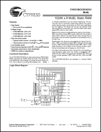 Click here to download CY62158CV33 Datasheet