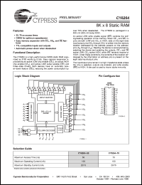 Click here to download CY6264 Datasheet