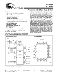 Click here to download CY7B992-5JC Datasheet