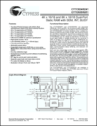 Click here to download CY7C024 Datasheet