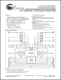 Click here to download CY7C0241AV Datasheet