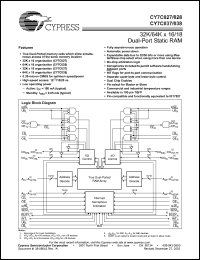 Click here to download CY7C038 Datasheet