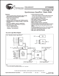 Click here to download CY7C0430V Datasheet
