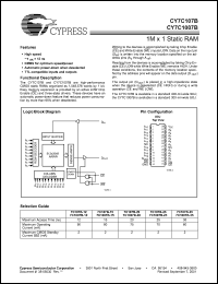 Click here to download CY7C1007B-15VI Datasheet