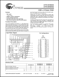 Click here to download CY7C1019V33 Datasheet
