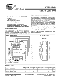 Click here to download CY7C1019CV33 Datasheet