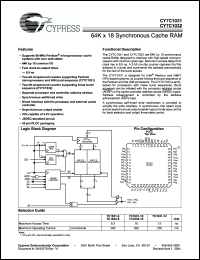 Click here to download CY7C1031-12JC Datasheet