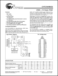 Click here to download CY7C1041BV33 Datasheet