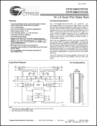 Click here to download CY7C141-45JC Datasheet
