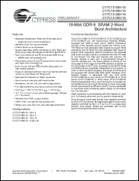 Click here to download CY7C1910BV18-250BZC Datasheet