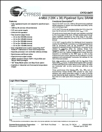 Click here to download CY7C1347F-200AI Datasheet