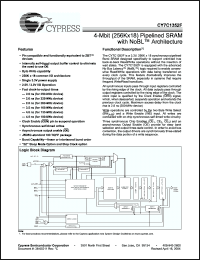 Click here to download CY7C1352F-133AI Datasheet