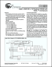 Click here to download CY7C1354BV25 Datasheet