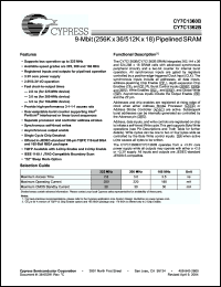 Click here to download CY7C1360B-225AJC Datasheet