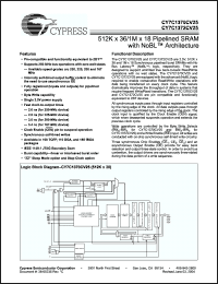 Click here to download CY7C1370CV25-250BGC Datasheet