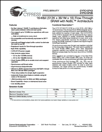 Click here to download CY7C1373D-133AXC Datasheet