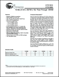 Click here to download CY7C1381C-117AC Datasheet