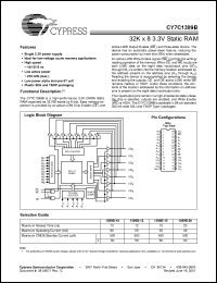 Click here to download CY7C1399B-10VC Datasheet