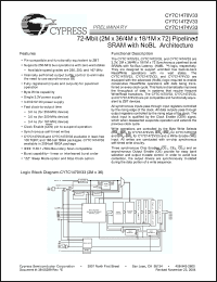 Click here to download CY7C1472V33-200AXC Datasheet