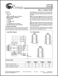 Click here to download CY7C164-15PC Datasheet