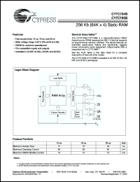 Click here to download CY7C195B Datasheet