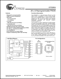 Click here to download CY7C291A Datasheet