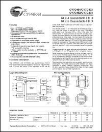 Click here to download CY7C403-10DMB Datasheet