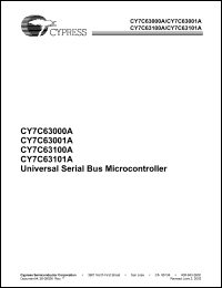 Click here to download CY7C63101A Datasheet