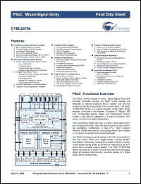 Click here to download CY8C24794-SPE Datasheet