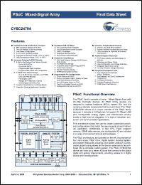 Click here to download CY8C24794-SPLFX Datasheet