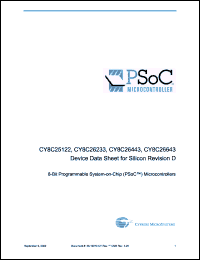 Click here to download CY8C25122 Datasheet