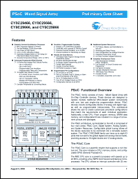 Click here to download CY8C29566 Datasheet