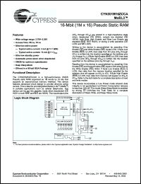 Click here to download CYK001M16ZCCA Datasheet