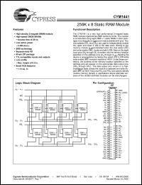Click here to download CYM1441PZ-45C Datasheet