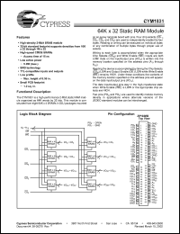 Click here to download CYM1831PY-25C Datasheet