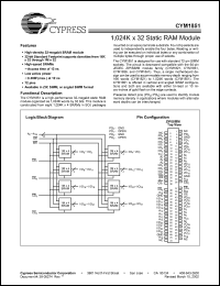 Click here to download CYM1851PM-12C Datasheet