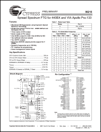 Click here to download W216 Datasheet