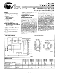 Click here to download CY7C261-35DMB Datasheet