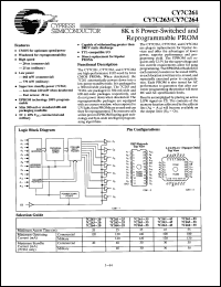 Click here to download CY7C261-35LMB Datasheet