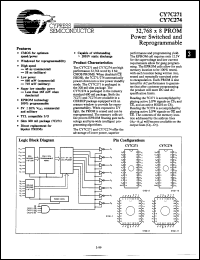 Click here to download CY7C274-45TMB Datasheet