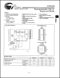 Click here to download CY7C279-55JC Datasheet