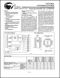 Click here to download CY7C291A35WMB Datasheet