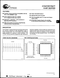 Click here to download CY54FCT2827BTDM Datasheet