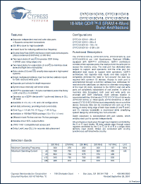 Click here to download CY7C1315CV18-200BZXC Datasheet