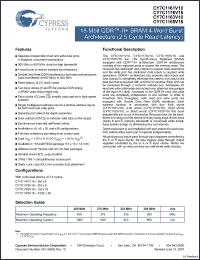 Click here to download CY7C1165V18 Datasheet