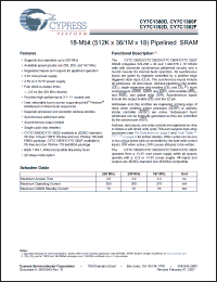 Click here to download CY7C1380F-200BGC Datasheet